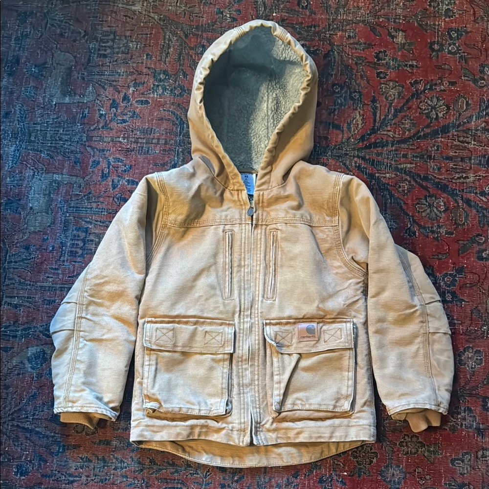 Carhartt Kids Tan Hooded Jacket